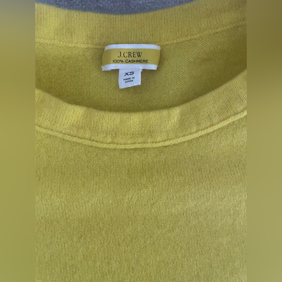 J Crew Yellow 100% Cashmere Shirt XS - Picture 2 of 3